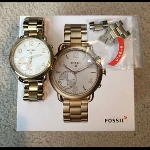 Women’s Gold S.Steel Fossil QHybrid Smartwatch